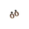 Bijoux Castelli - Orecchini Ovali Stampa Fantasia Animalier Bijoux Castelli - Orecchini Ovali Stampa Fantasia Animalier