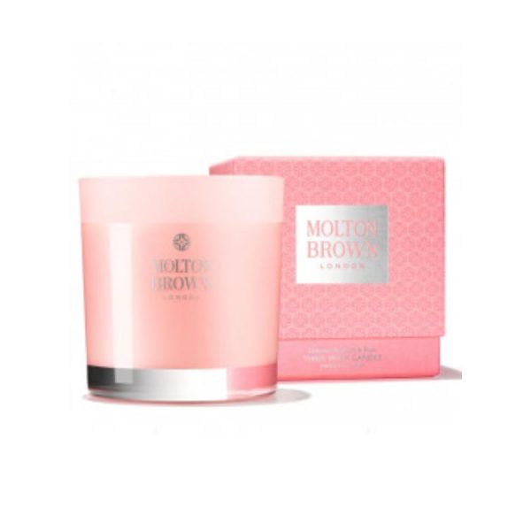Molton Brown Delicious Rhubarb and Rose Candela box
