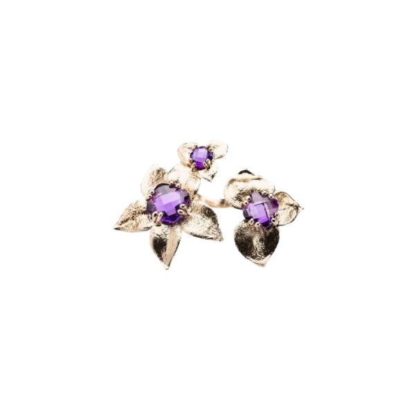 Bijoux Castelli - Anello Orchidea 3 Pietre