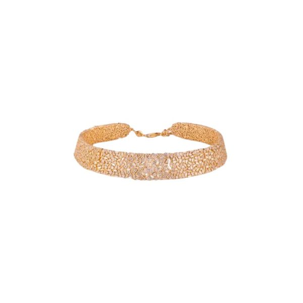 Bijoux Castelli - Collier De Chien Zirconi Dorata