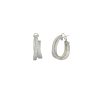 Bijoux Castelli - Orecchini a cerchio Intreccio Pavé Bijoux Castelli - Orecchini a cerchio Intreccio Pavé