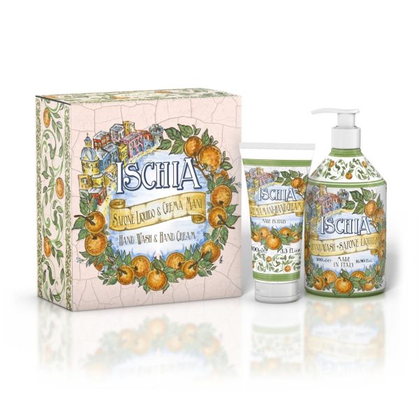 RUDY 1920 - Set Regalo Sapone Liquido 500 ml + Crema Mani 100 ml Ischia
