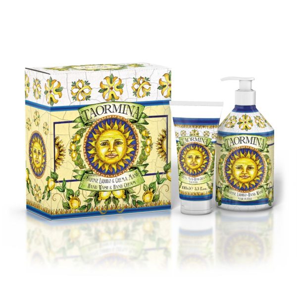 SAPONE LIQUIDO 500ML + CREMA MANI 100ML TAORMINA