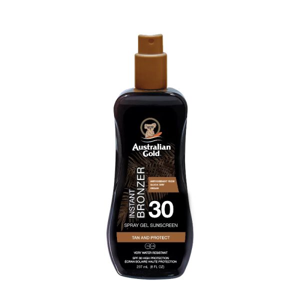 Australian Gold - SPF 30 Spray Gel Con Bronzer 237 ml