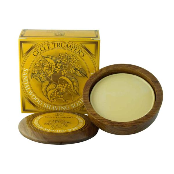 Geo. F. Trumper - Sandalwood Hard Shaving Soap Wooden Bowl