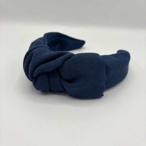 Cerchietto Seta e Viscosa Blu