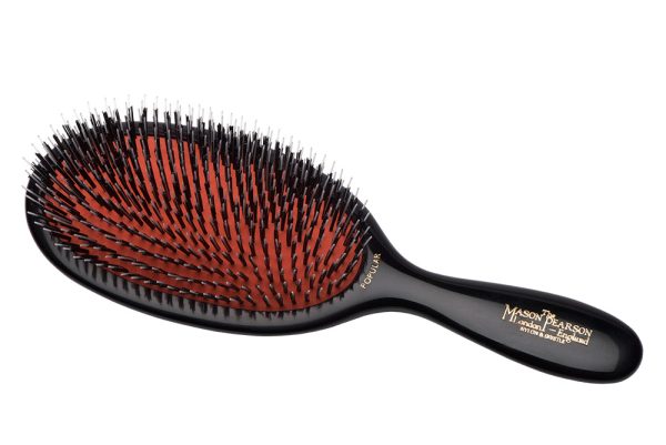 Mason Pearson - Popular Bristle/Nylon Hairbrush Dark Ruby/Black